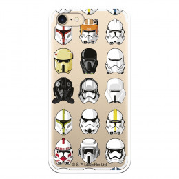 Funda para iPhone 7 Oficial de Star Wars Patrón Cascos - Star Wars
