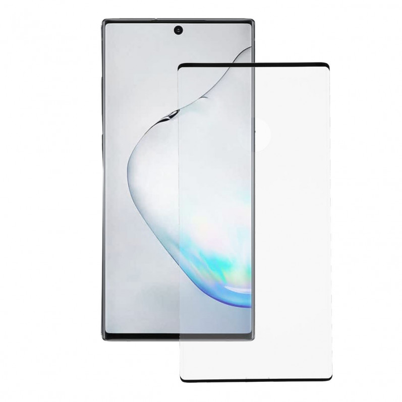 Cristal Templado Completo para Samsung Galaxy Note 10 Plus Negro- La Casa de las Carcasas