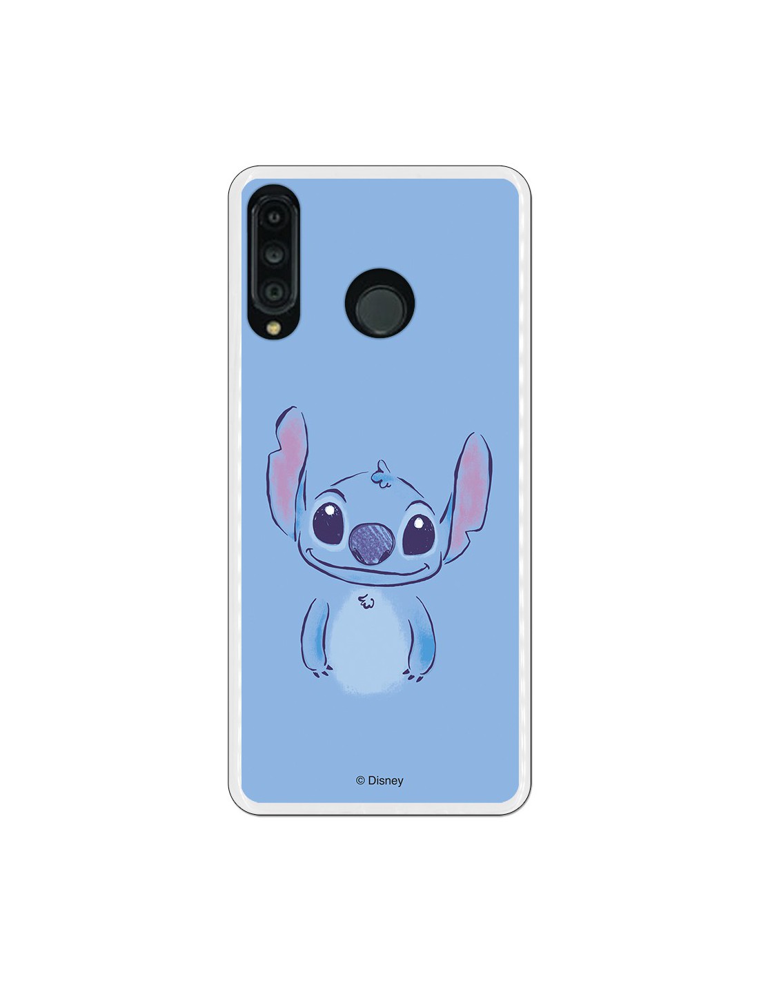 Funda Oficial Lilo y Stitch Azul para Huawei P30 Lite