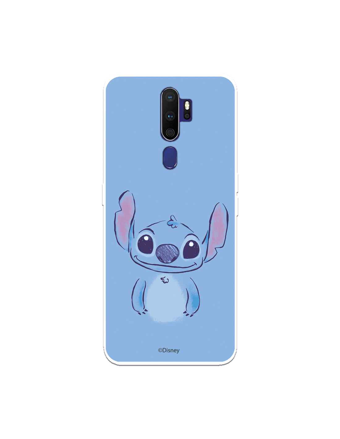 Funda para Oppo A96 5G Oficial de Disney Stitch Azul - Lilo & Stitch