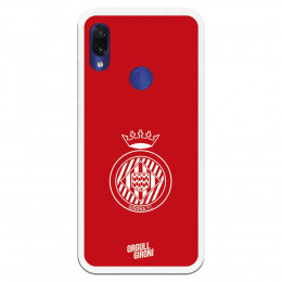 Carcasa Oficial  Girona FC Escudo Equi roja para Xiaomi Redmi Note 7 Pro- La Casa de las Carcasas