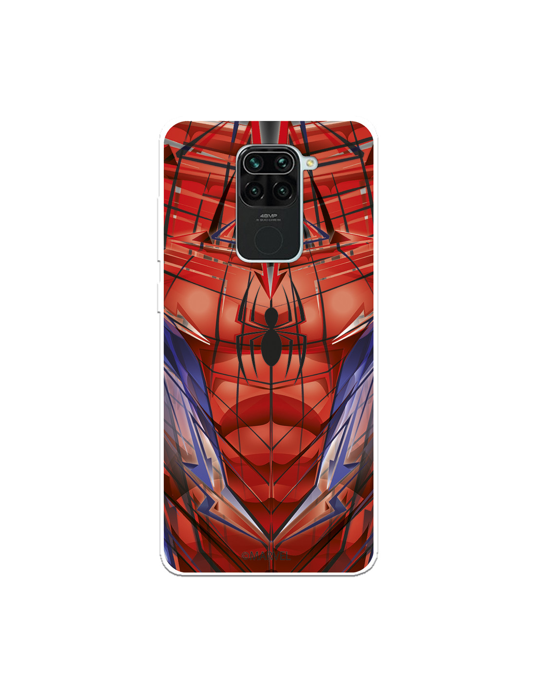 Funda para Xiaomi Redmi Note 9 Oficial de Marvel Spiderman Torso - Marvel