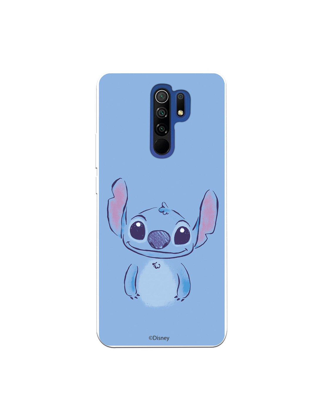 Funda para Xiaomi Redmi 9 Oficial de Disney Stitch Azul - Lilo