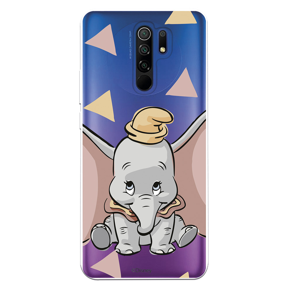 Funda para Xiaomi Redmi 9 Oficial de Disney Dumbo Silueta Transparente -  Dumbo