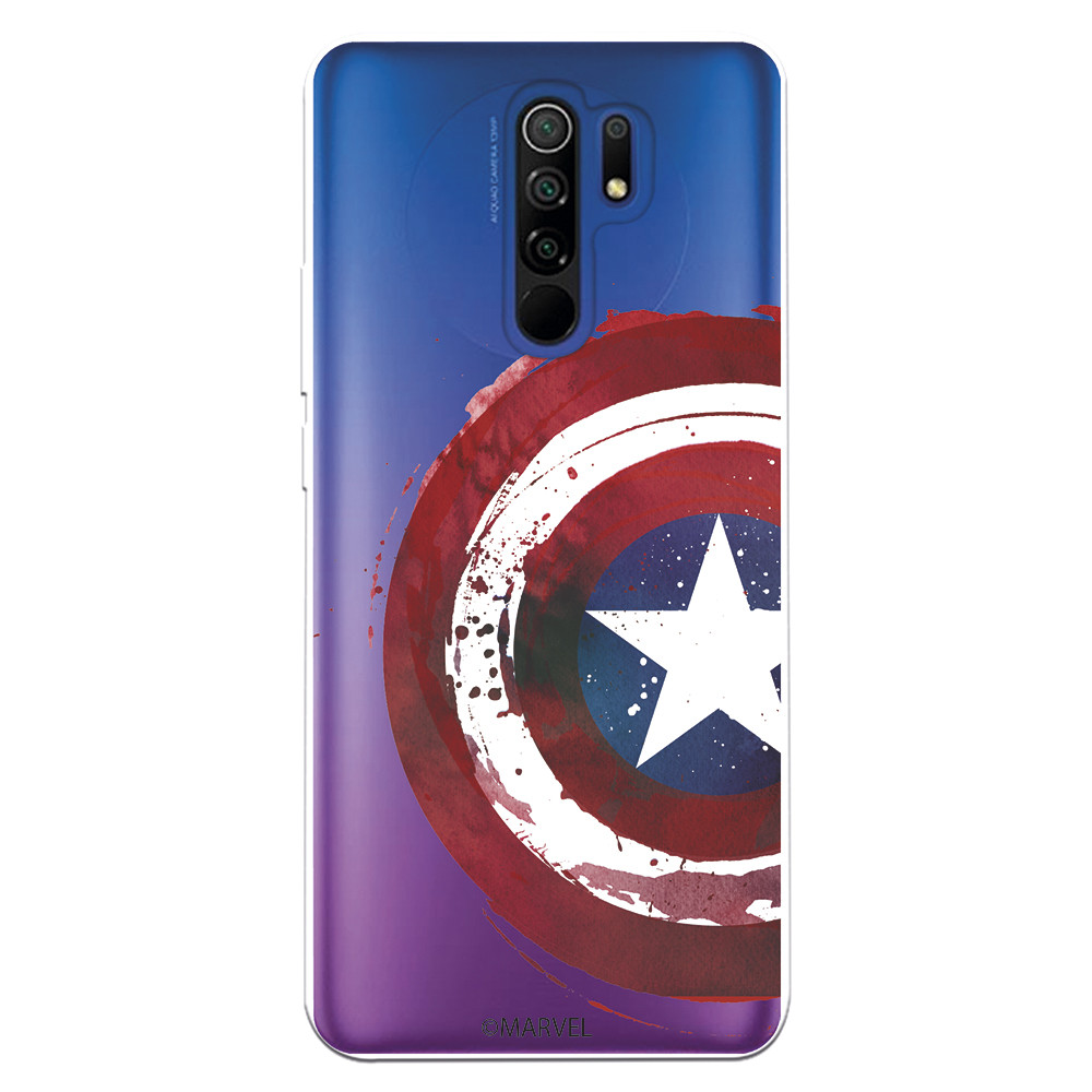 Funda para Xiaomi Redmi 9AT Oficial de Marvel Capitán América