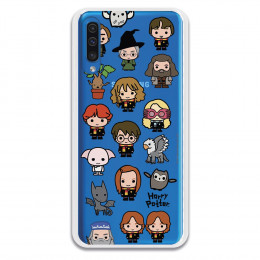 Carcasa Oficial Harry Potter icons characters para Samsung Galaxy A50 - La Casa de las Carcasas