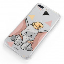 Funda para Xiaomi Redmi 9A Oficial de Disney Dumbo Silueta Transparente - Dumbo
