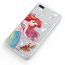 Funda para Xiaomi Redmi 9A Oficial de Disney Ariel y Sebastián Burbujas - La Sirenita