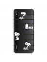 Funda para Xiaomi Redmi 9A Oficial de Peanuts Snoopy rayas - Snoopy
