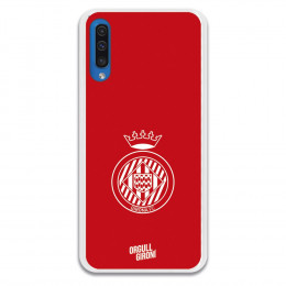 Carcasa Oficial  Girona FC Escudo Equi roja para Samsung Galaxy A50 - La Casa de las Carcasas