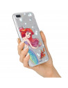 Funda para Samsung Galaxy Note 20 Plus Oficial de Disney Ariel y Sebastián Burbujas - La Sirenita