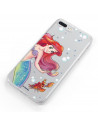 Funda para Samsung Galaxy Note 20 Plus Oficial de Disney Ariel y Sebastián Burbujas - La Sirenita