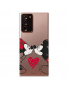 Funda para Samsung Galaxy Note 20 Plus Oficial de Disney Mickey y Minnie Beso - Clásicos Disney