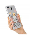 Funda para Samsung Galaxy A11 Oficial de Disney Dumbo Silueta Transparente - Dumbo