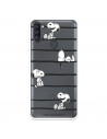 Funda para Samsung Galaxy A11 Oficial de Peanuts Snoopy rayas - Snoopy