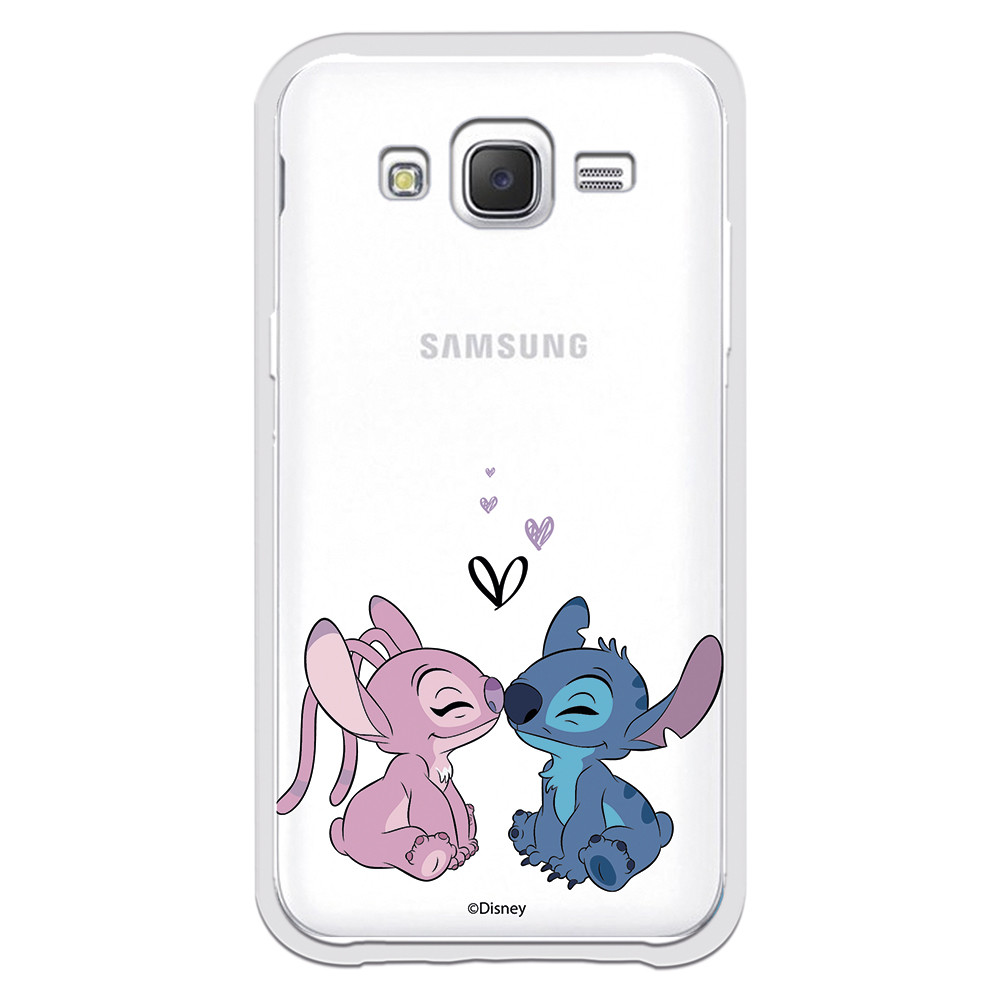 Funda para Samsung Galaxy A14 5G Oficial de Disney Angel & Stitch Beso -  Lilo & Stitch