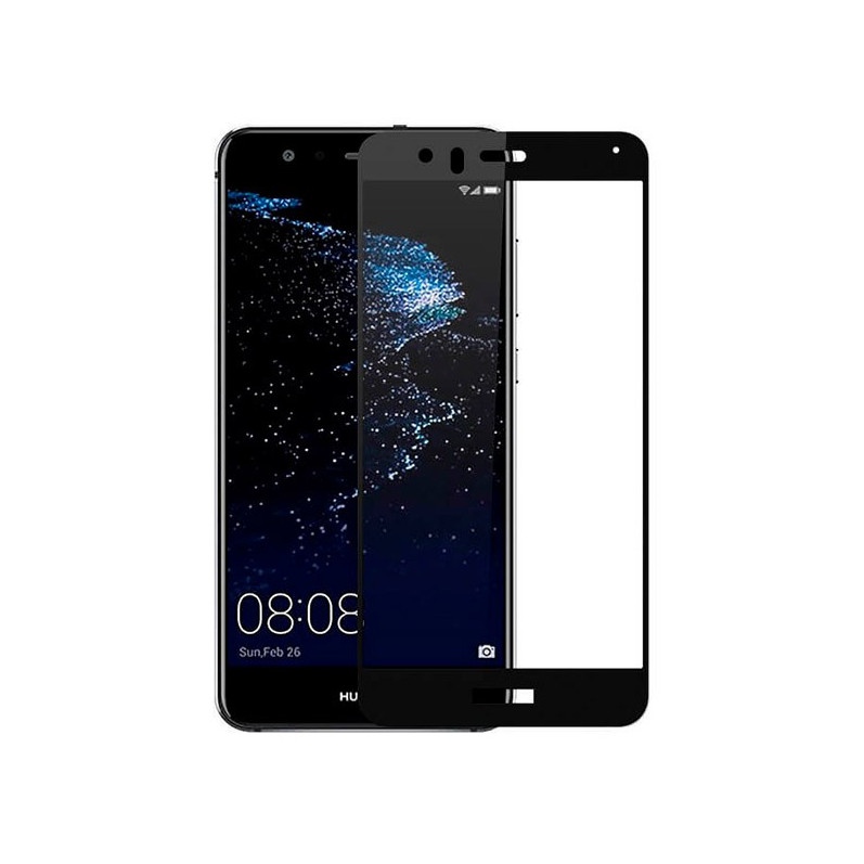 Cristal Templado Completo Negro Huawei P Lite