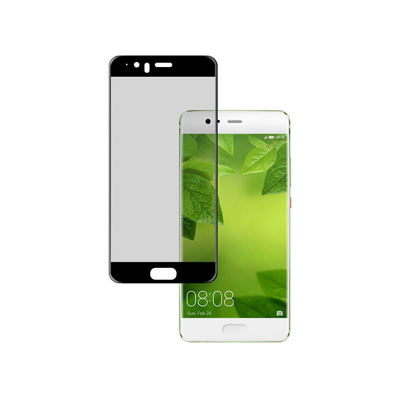 Cristal Templado Completo Negro Huawei P Plus