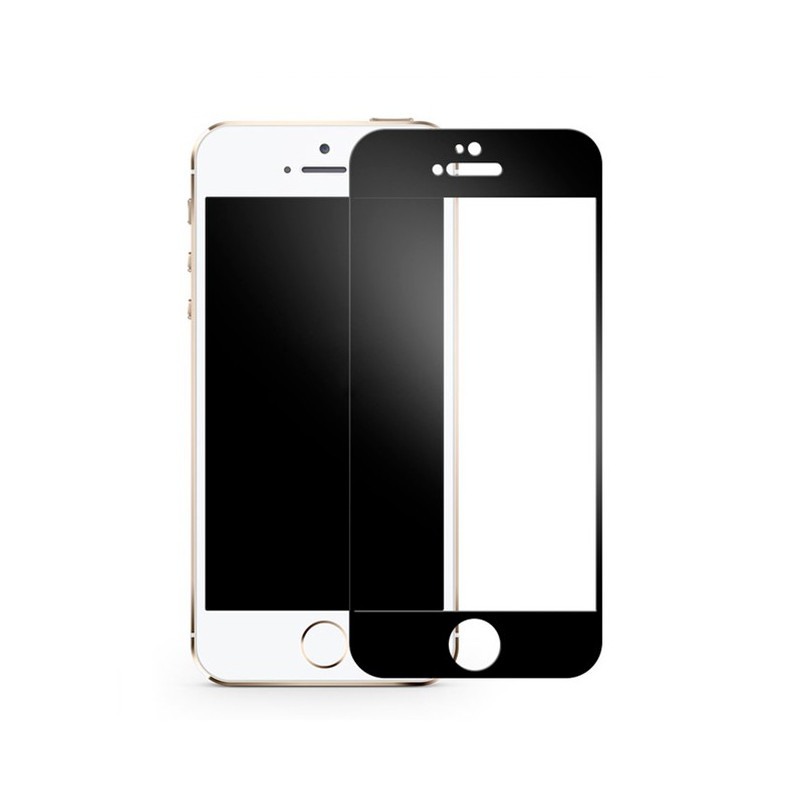 Cristal Templado Completo Negro iPhone 