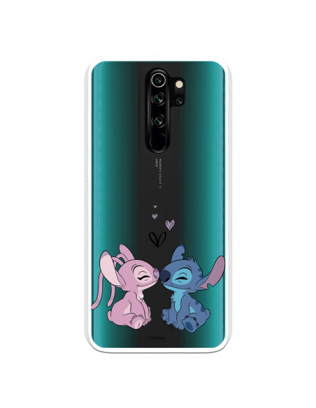 Funda para Xiaomi Redmi Note 8 Oficial de Disney Angel & Stitch Beso - Lilo  & Stitch