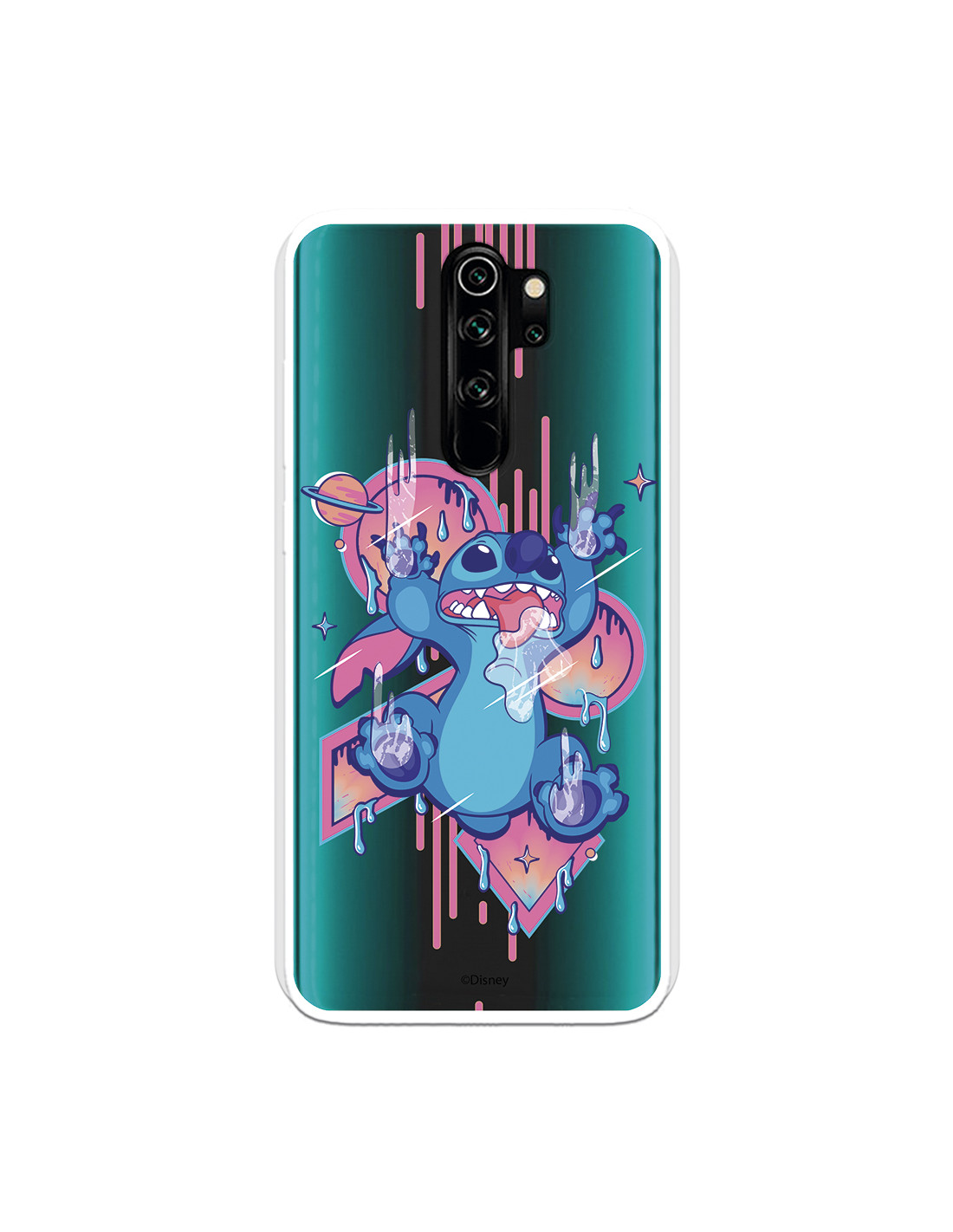 Funda para Xiaomi Redmi Note 8 Oficial de Disney Stitch Graffiti - Lilo &  Stitch