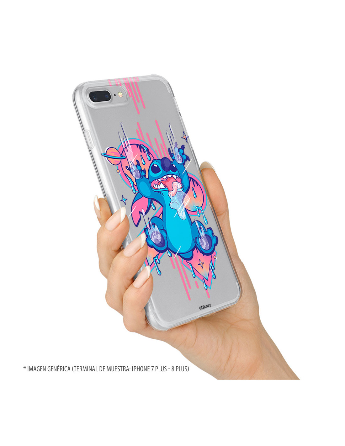 Funda para Xiaomi Redmi Note 9S Oficial de Disney Stitch Graffiti - Lilo &  Stitch