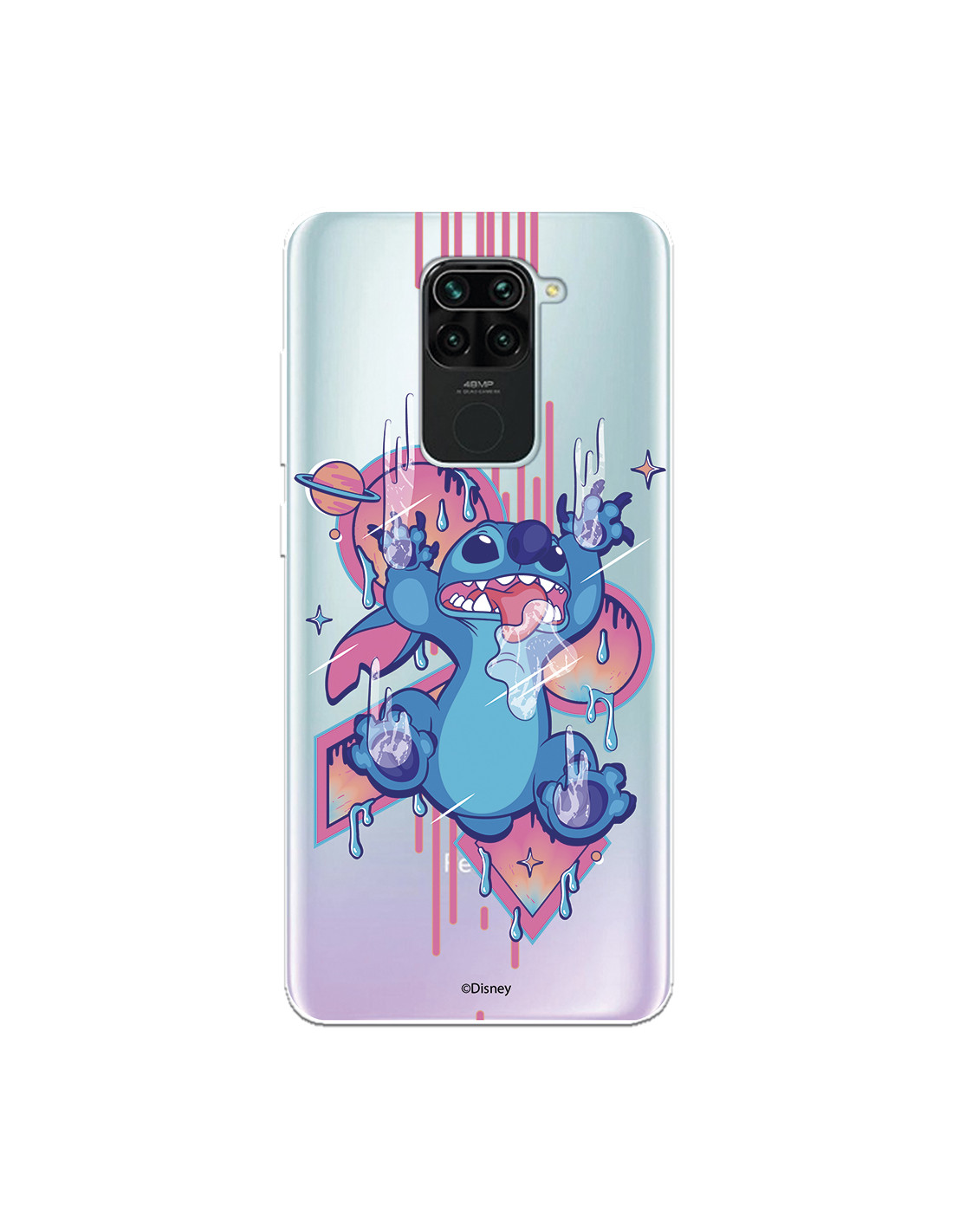Funda para Xiaomi Redmi Note 9 Oficial de Disney Stitch Graffiti