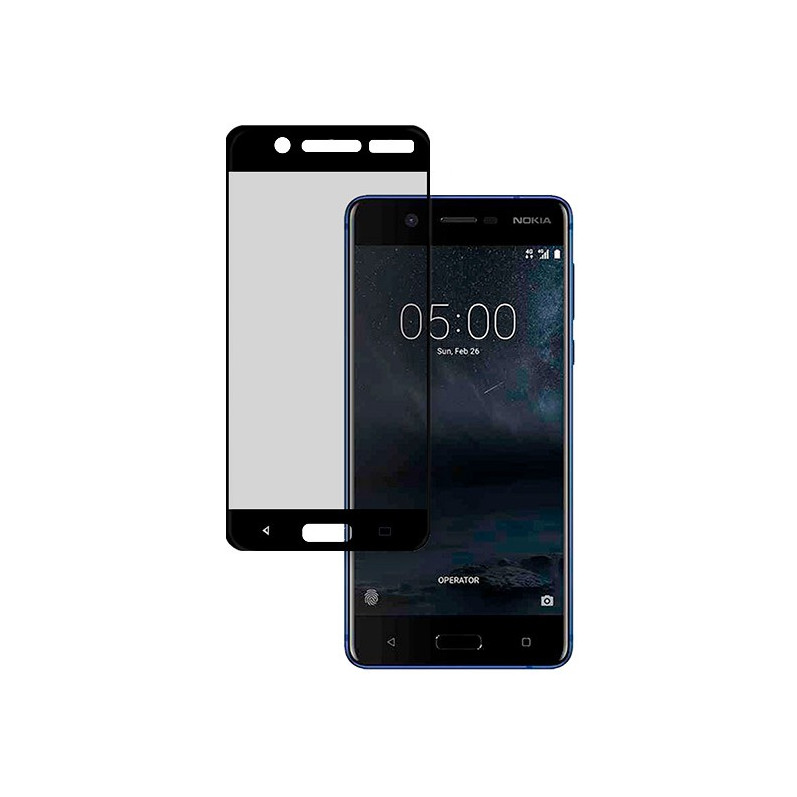 Cristal Templado Completo Negro Nokia 