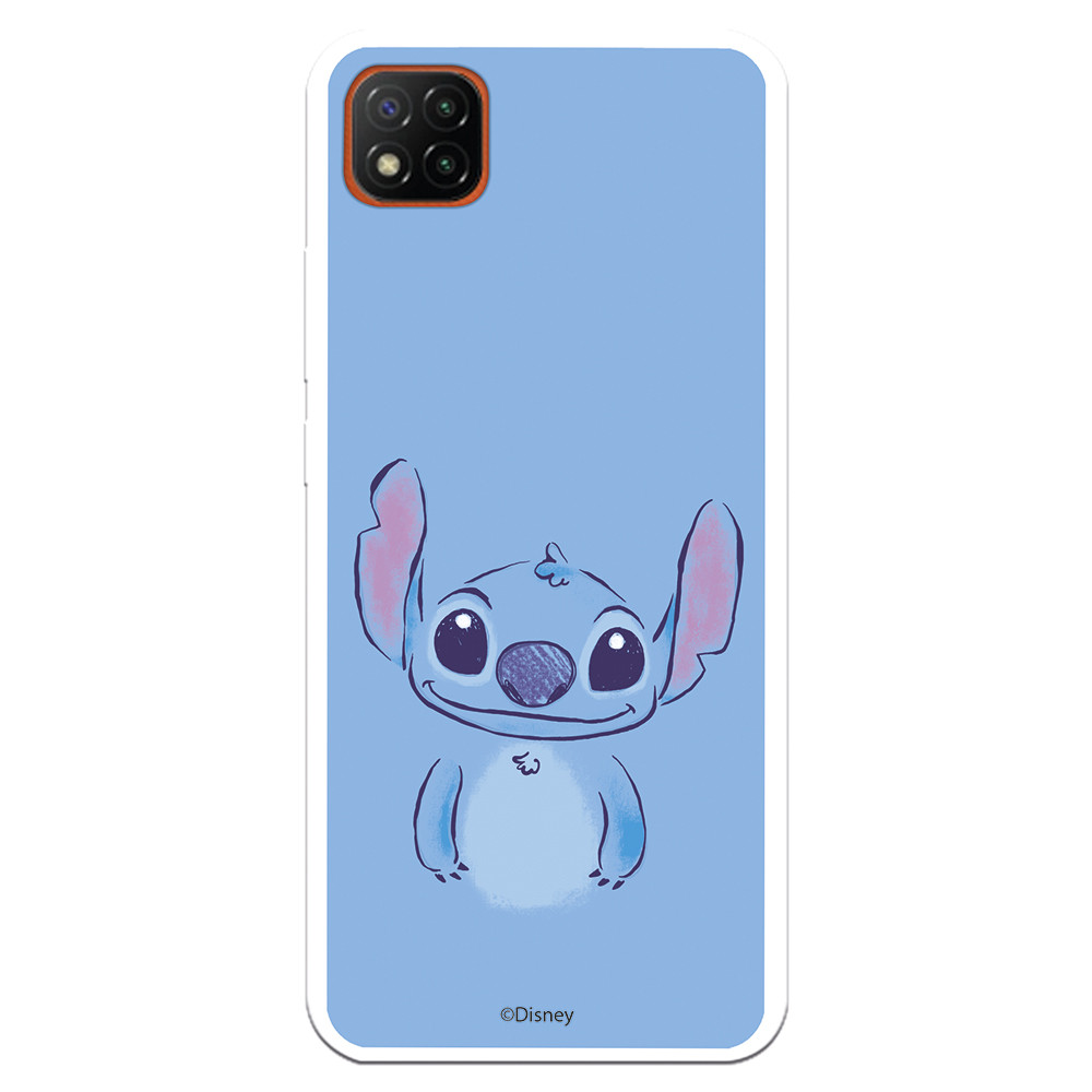 Funda para Xiaomi Redmi 9C Oficial de Disney Stitch Azul - Lilo & Stitch