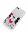 Funda para Xiaomi Redmi 9C Oficial de Disney Mickey y Minnie Beso - Clásicos Disney