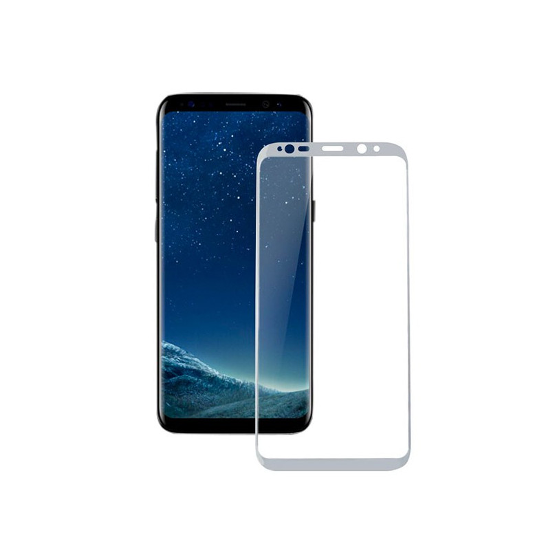 Cristal Templado Completo Plata Samsung Galaxy S Plus