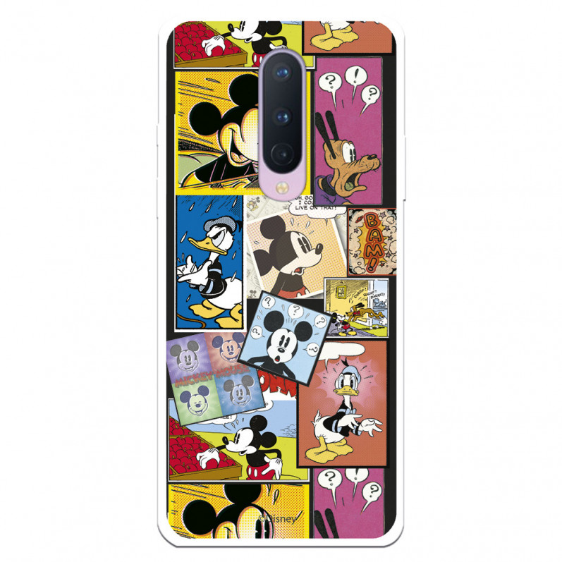 Funda para OnePlus 8 Oficial de Disney Mickey Comic - Clásicos Disney