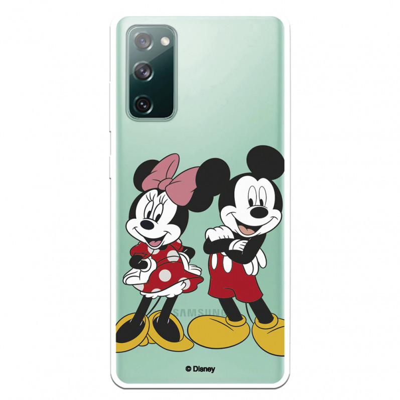 Funda para Samsung Galaxy S20 FE Oficial de Disney Mickey y Minnie Posando - Clásicos Disney