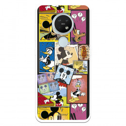 Funda para Nokia 7.2 Oficial de Disney Mickey Comic - Clásicos Disney