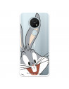 Funda para Nokia 7.2 Oficial de Warner Bros Bugs Bunny Silueta Transparente - Looney Tunes