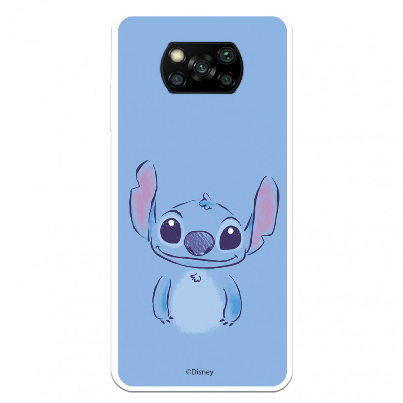 Funda para Xiaomi Poco X3 Oficial de Disney Stitch Azul - Lilo & Stitch