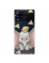 Funda para Samsung Galaxy A42 5G Oficial de Disney Dumbo Silueta Transparente - Dumbo