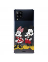 Funda para Samsung Galaxy A42 5G Oficial de Disney Mickey y Minnie Posando - Clásicos Disney