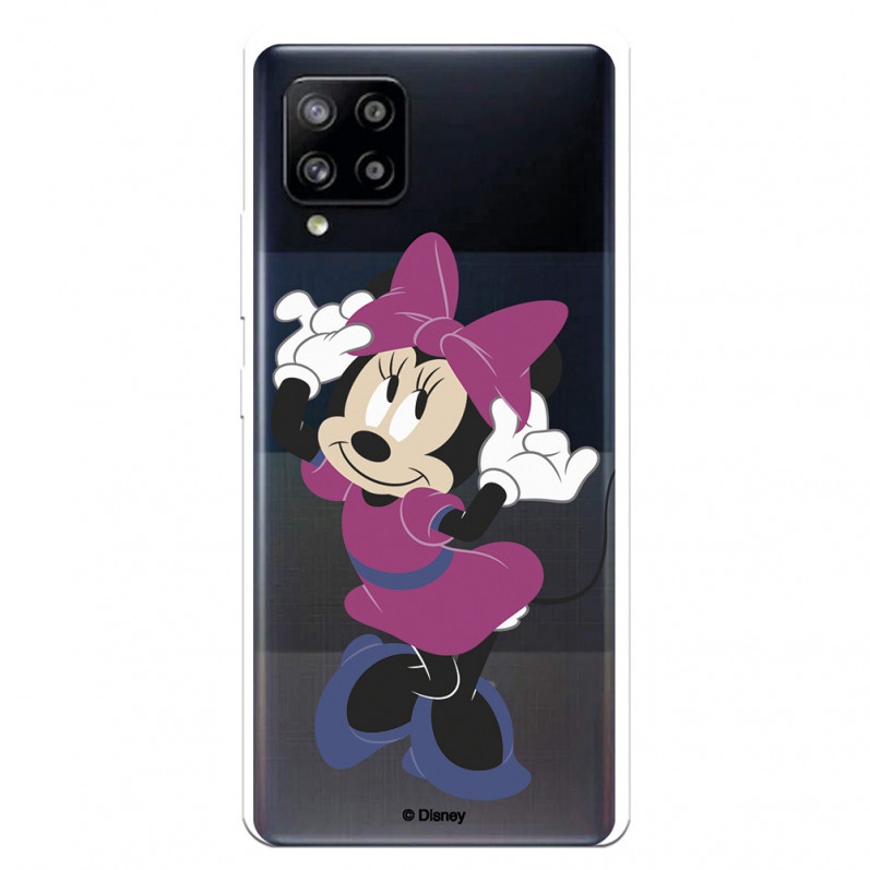 Funda para Samsung Galaxy A42 5G Oficial de Disney Minnie Rosa - Clásicos Disney