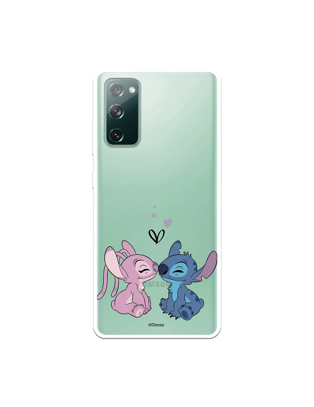 Funda para Samsung Galaxy S20 FE Oficial de Disney Angel & Stitch Beso -  Lilo & Stitch