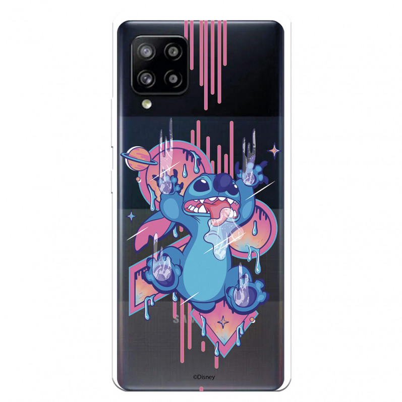 Funda para Samsung Galaxy A42 5G Oficial de Disney Stitch Graffiti - Lilo & Stitch