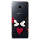 Carcasa Oficial Mikey Y Minnie Beso Clear para Samsung Galaxy J4 Plus- La Casa de las Carcasas