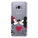 Carcasa Oficial Mikey Y Minnie Beso Clear para Samsung Galaxy S8 Plus- La Casa de las Carcasas