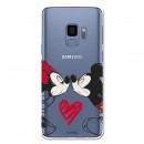 Carcasa Oficial Mikey Y Minnie Beso Clear para Samsung Galaxy S9- La Casa de las Carcasas