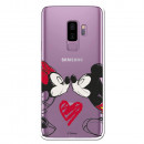 Carcasa Oficial Mikey Y Minnie Beso Clear para Samsung Galaxy S9 Plus- La Casa de las Carcasas