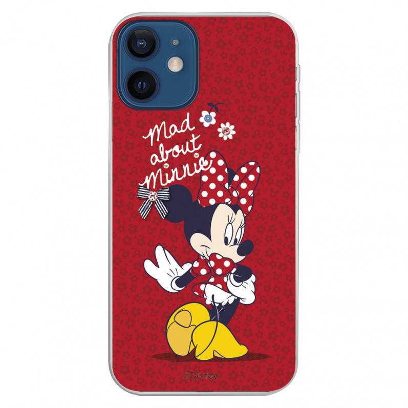 Funda para iPhone 12 Oficial de Disney Minnie Mad About - Clásicos Disney