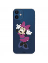 Funda para iPhone 12 Oficial de Disney Minnie Rosa - Clásicos Disney