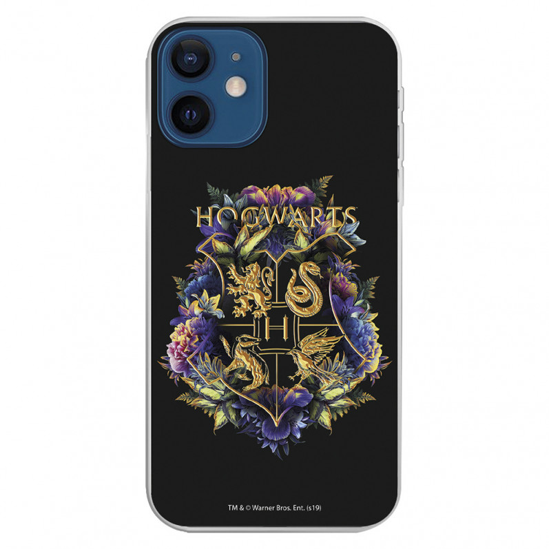 Funda para iPhone 12 Oficial de Harry Potter Hogwarts Floral - Harry Potter