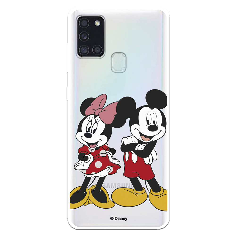 Funda para Xiaomi Redmi Note 9 Oficial de Disney Mickey y Minnie Posando -  Clásicos Disney