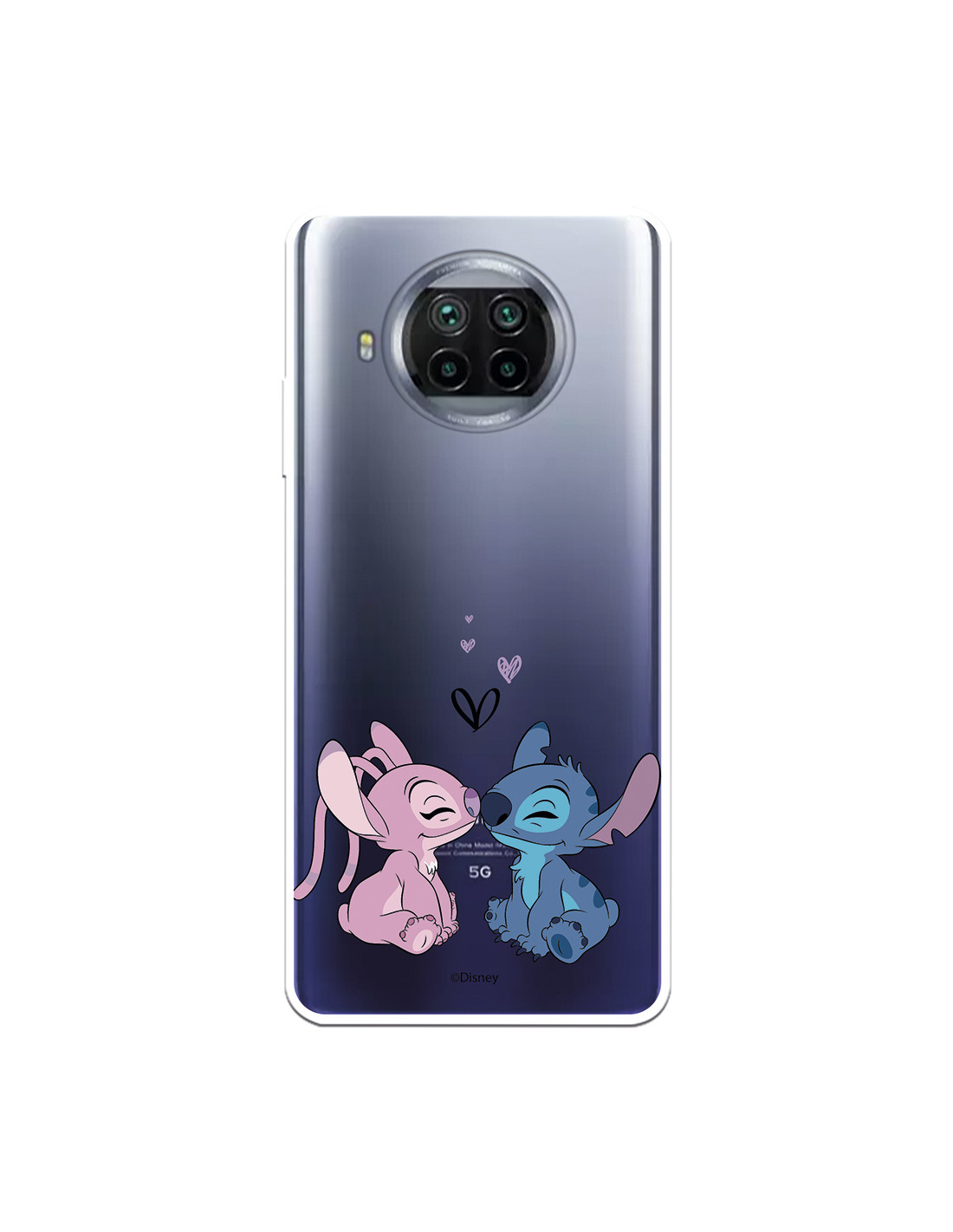 Funda para Xiaomi Mi 10T Lite Oficial de Disney Angel & Stitch